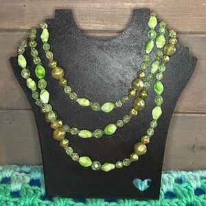 Vintage West Germany Three Strand Necklace